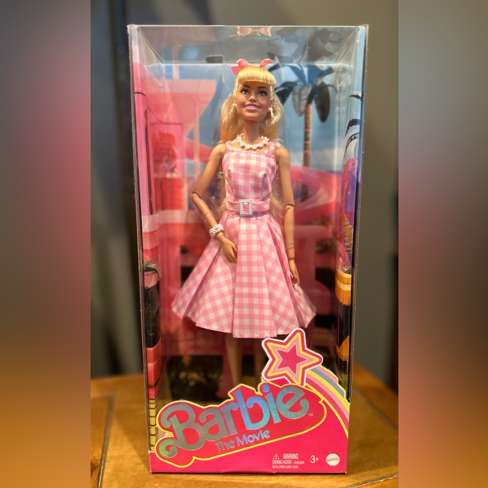 Barbie Movie 2023 Pink Gingham Dress